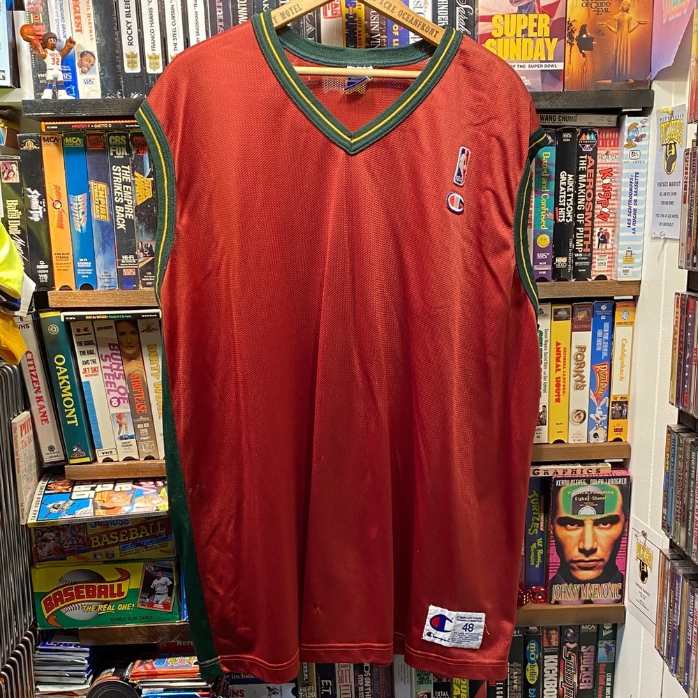 XL VINTAGE CHAMPION SEATTLE SUPERSONICS BLANK